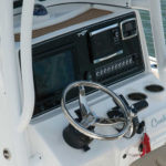 close up of a center console